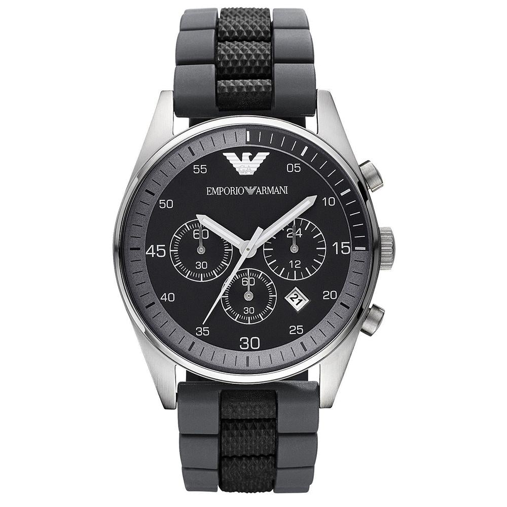 Emporio Armani Men's Black Chronograph Watch - AR5866